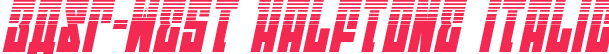 EAST-west Halftone Italic